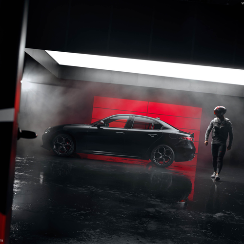 2027 Alfa Romeo Giulia Luna Rossa Side View